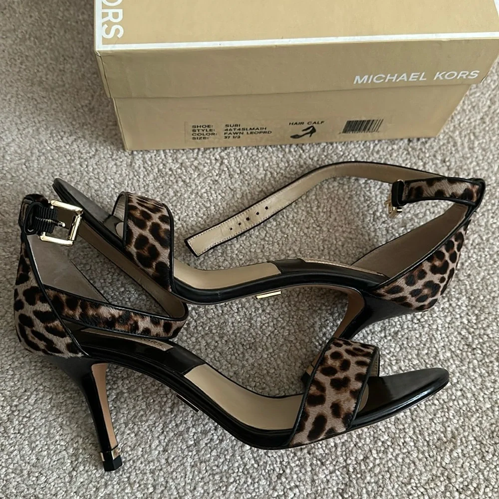 Michael Kors Leopard Sandals - Picture 4 of 15